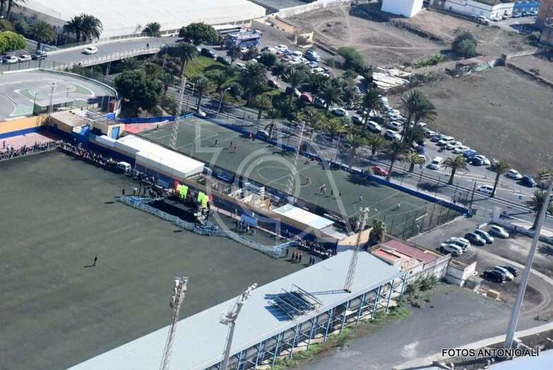 Vista aérea de las instalaciones deportivas El Hornillo/TA.